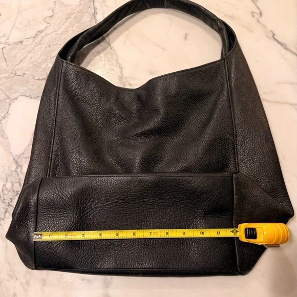 Auxiliary Black Leather Handbag - Picture 9 of 13